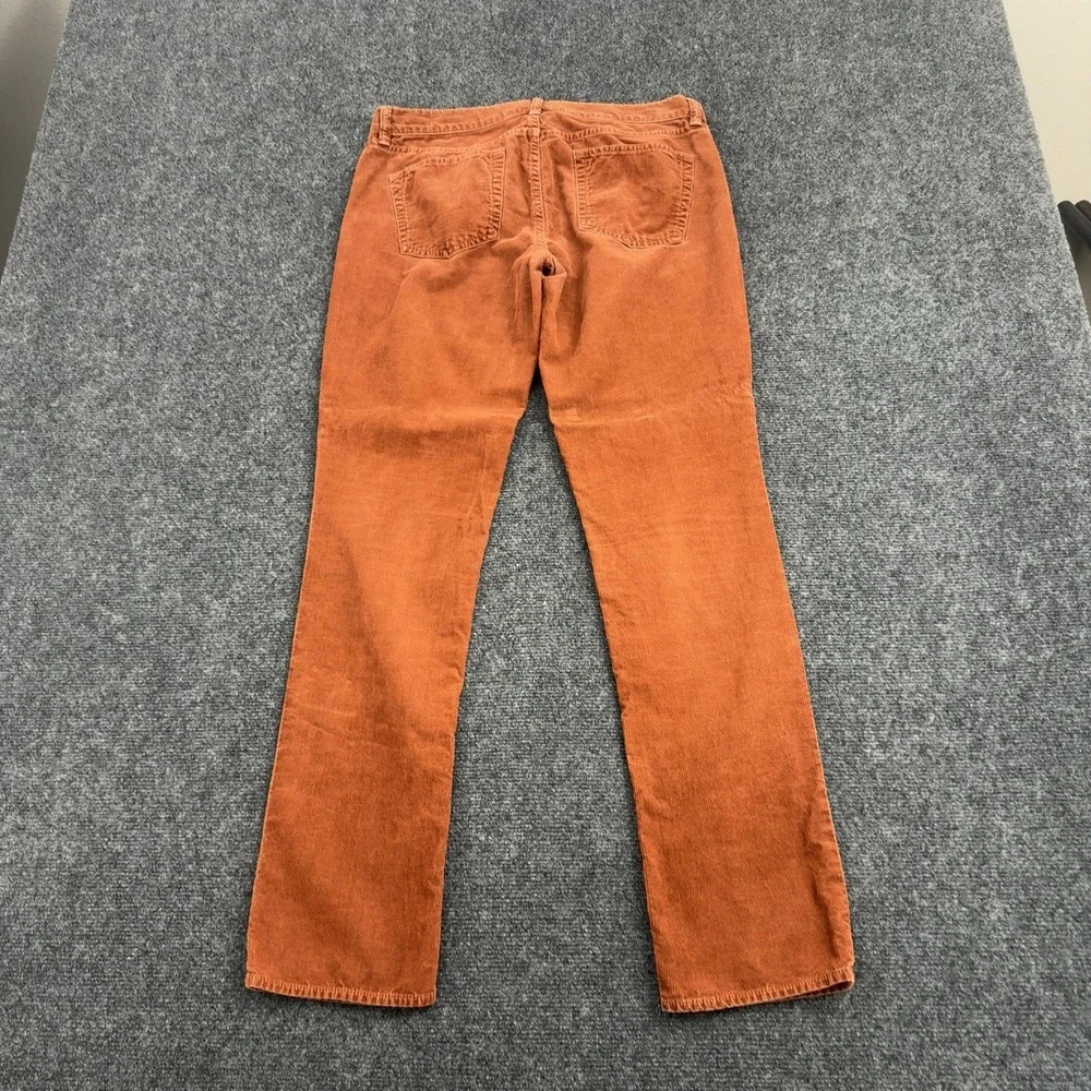 J Crew Pants Womens 28 Orange Cotton Corduroy Skinny Matchstick City Fit Casual